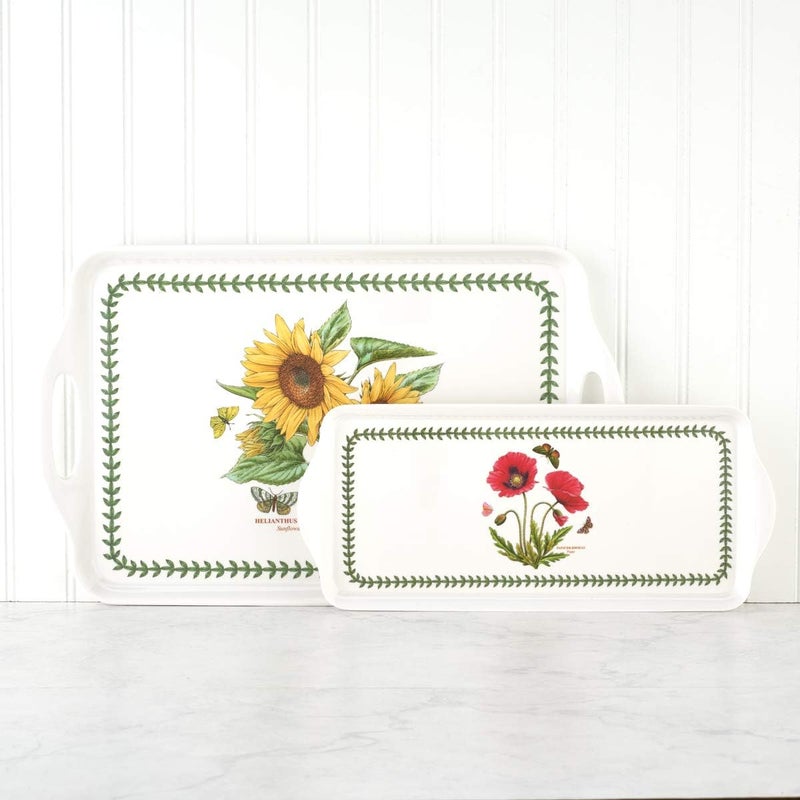 Pimpernel Botanic Garden Sandwich Tray, Sunflower Motif - Melamine Serving Platter with Handles for Indoor & Outdoor Use - Decorative Servware for Brunch & Coffee Tray, Dishwasher Safe (19" x 11.6") - Image 5